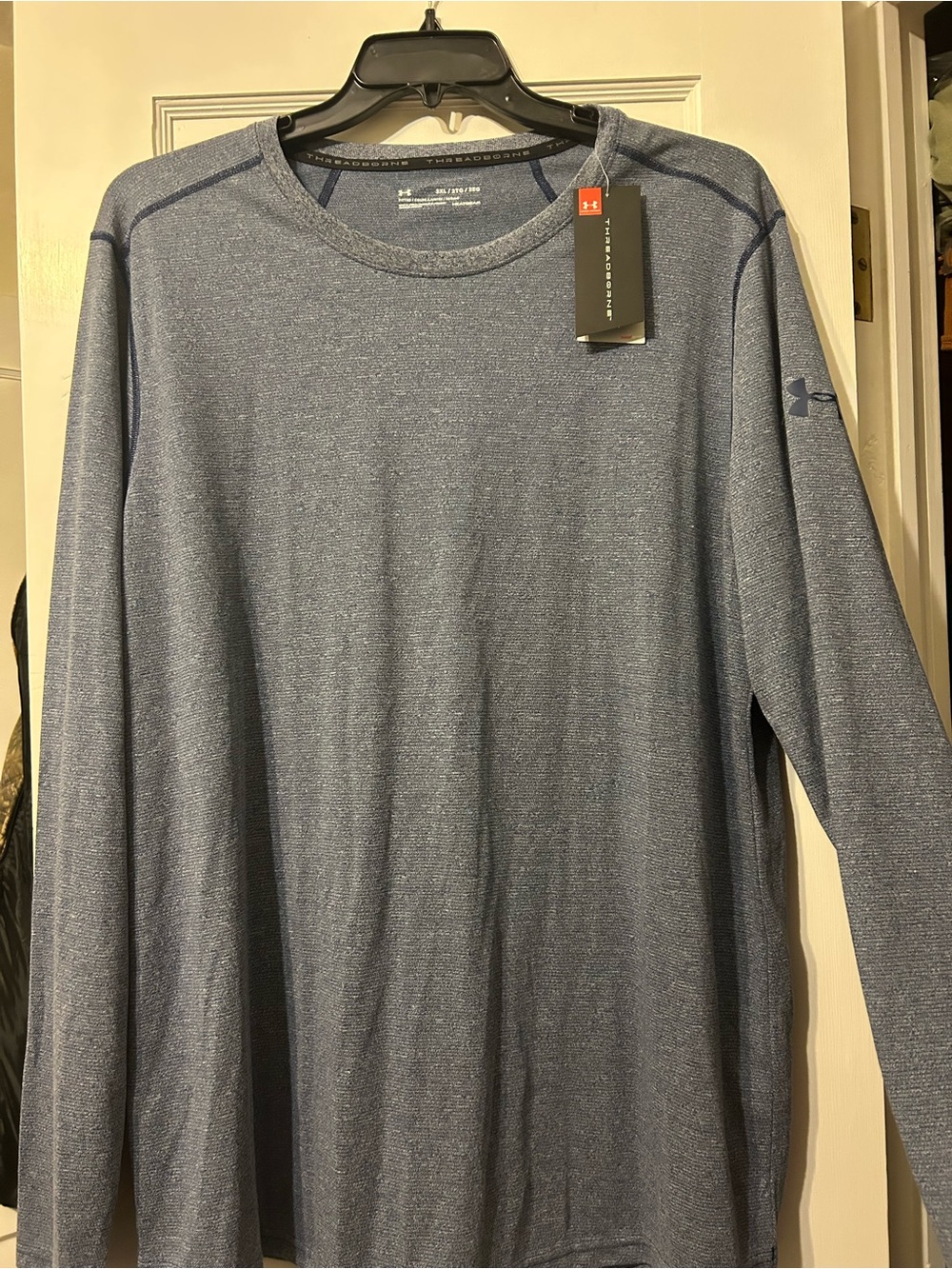 Under Armour Men's Long Sleeve Performance Shirt - Heather Navy